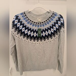 L.L. Bean Cotton Cashmere Crew Neck Sweater